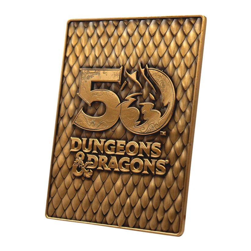 Dungeons & Dragons 50th Anniversary 1st Edition Book Cover Ingot Set Collectible Ingot - Tophatter Daily Deals