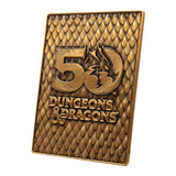 Dungeons & Dragons 50th Anniversary 1st Edition Book Cover Ingot Set Collectible Ingot - Tophatter Daily Deals