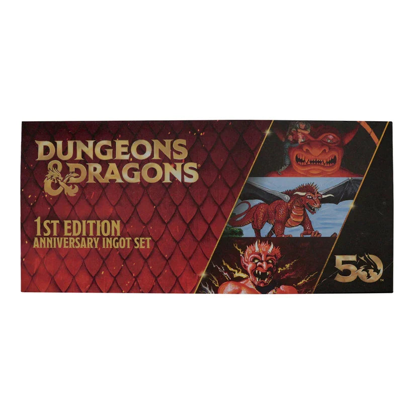 Dungeons & Dragons 50th Anniversary 1st Edition Book Cover Ingot Set Collectible Ingot - Tophatter Daily Deals