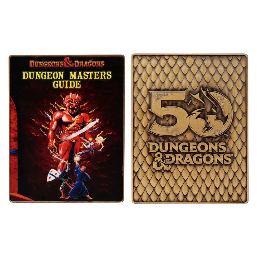 Dungeons & Dragons 50th Anniversary 1st Edition Book Cover Ingot Set Collectible Ingot - Tophatter Daily Deals