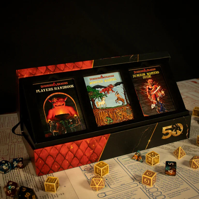 Dungeons & Dragons 50th Anniversary 1st Edition Book Cover Ingot Set Collectible Ingot - Tophatter Daily Deals