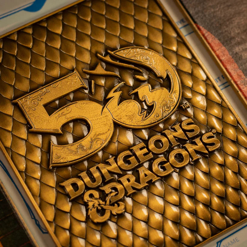 Dungeons & Dragons 50th Anniversary 1st Edition Book Cover Ingot Set Collectible Ingot - Tophatter Daily Deals