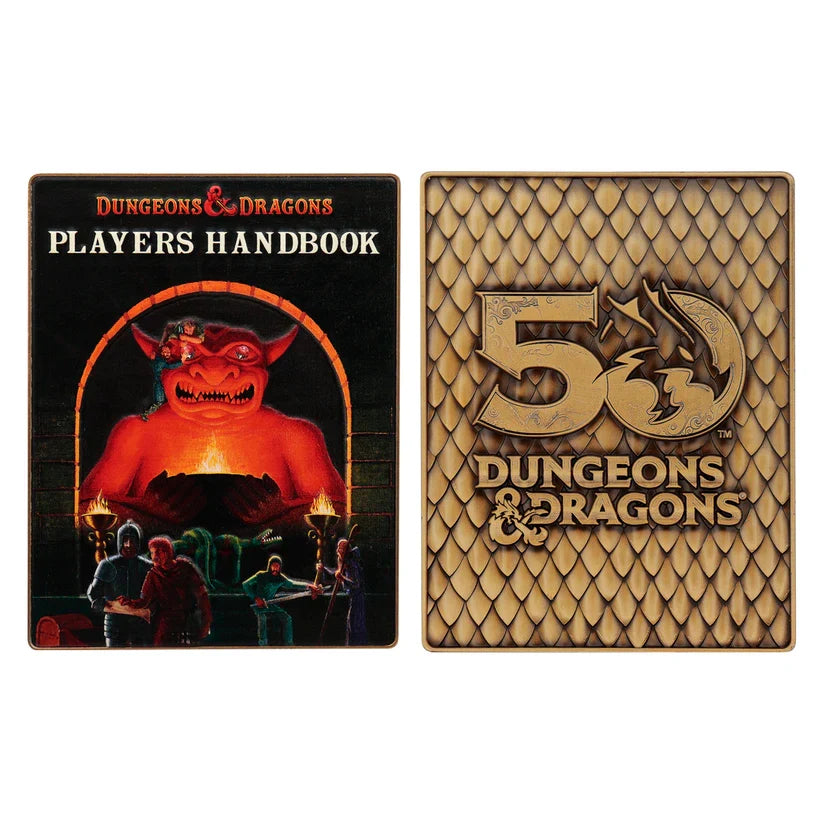 Dungeons & Dragons 50th Anniversary 1st Edition Book Cover Ingot Set Collectible Ingot - Tophatter Daily Deals