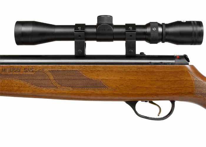 Hatsan 95 Air Rifle Combo, Walnut Stock .22 - Tophatter Daily Deals