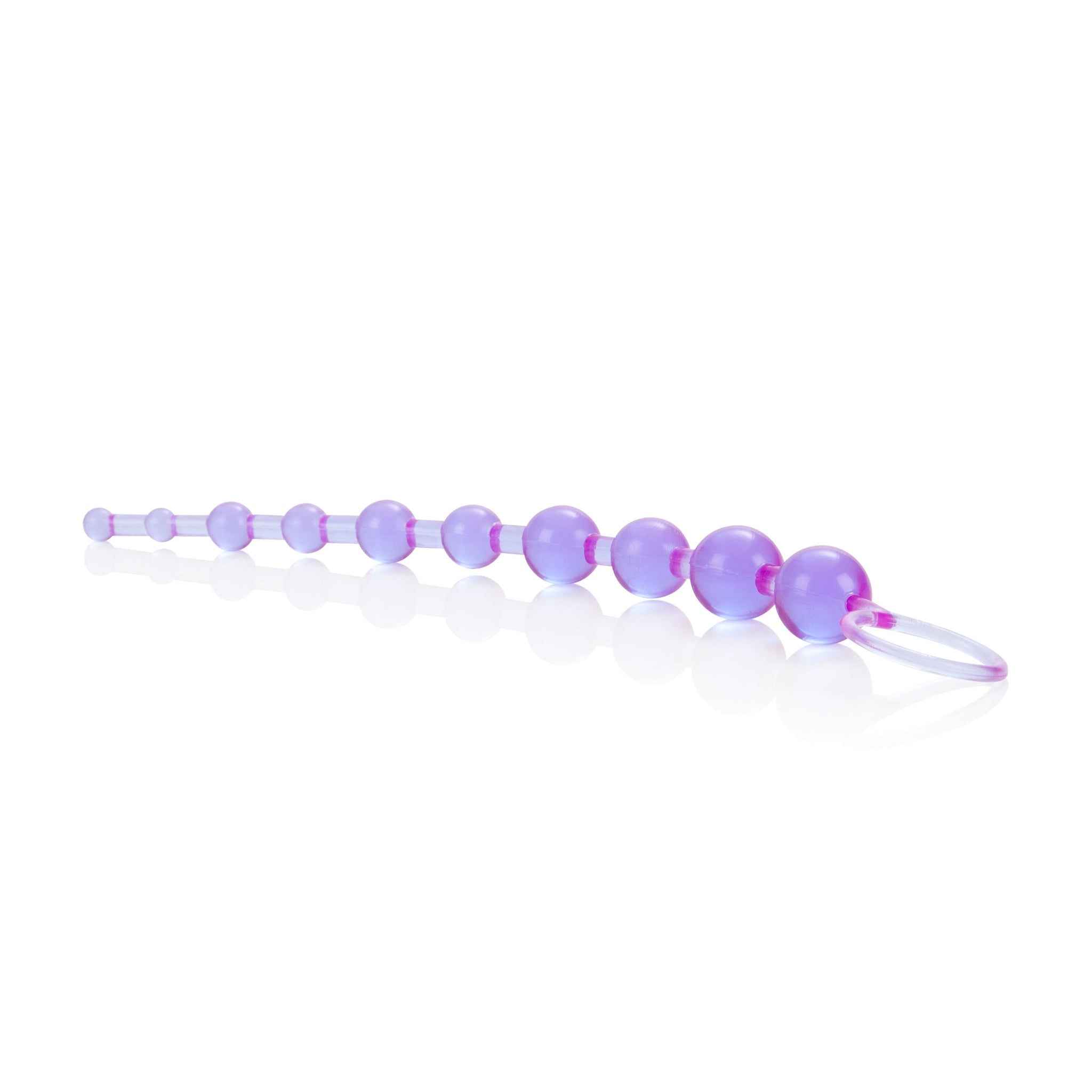 X-10 Beads Purple Graduated Anal Pleasure Beads with Easy Retrieval Loop and Smooth Jelly Finish > Anal Range > Anal Beads - Tophatter Daily Deals