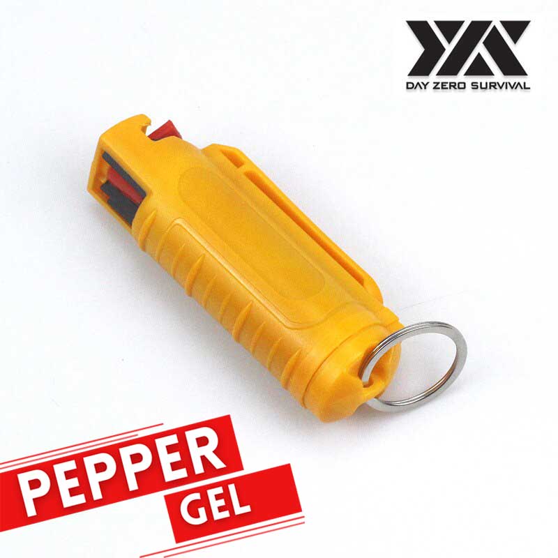 DZS Tactical Pepper Gel - Yellow Hard Case with Belt Clip - TOPHATTER'S ARMORY DEALS Collectible Weapons - Tophatter Daily Deals