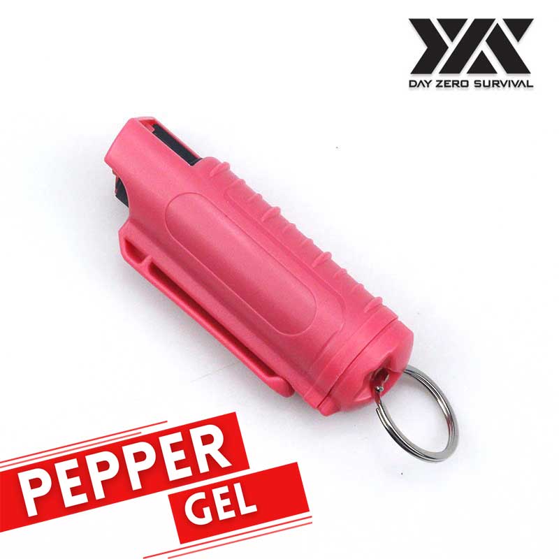 DZS Tactical Pepper Gel - Light Pink Hard Case with Belt Clip - Tophatter's Guns'N'Weapons Store - FREE SHIPPING Collectible Weapons - Tophatter Daily Deals