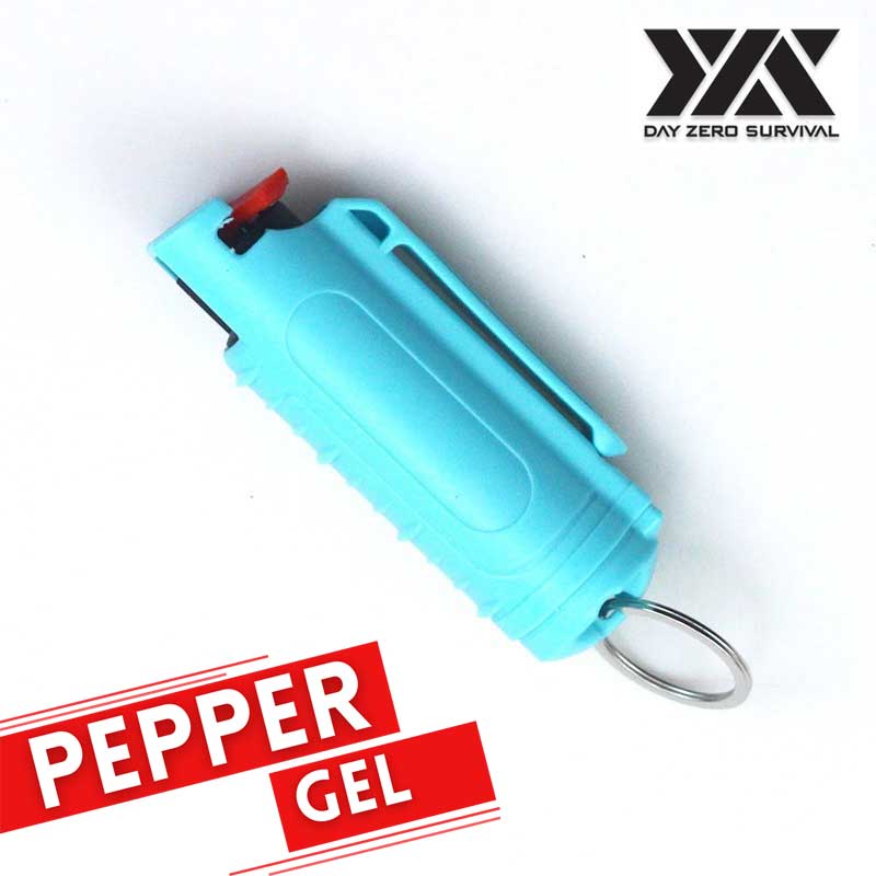 DZS Tactical Pepper Gel - Turquoise Hard Case with Belt Clip Collectible Weapons - Tophatter Daily Deals