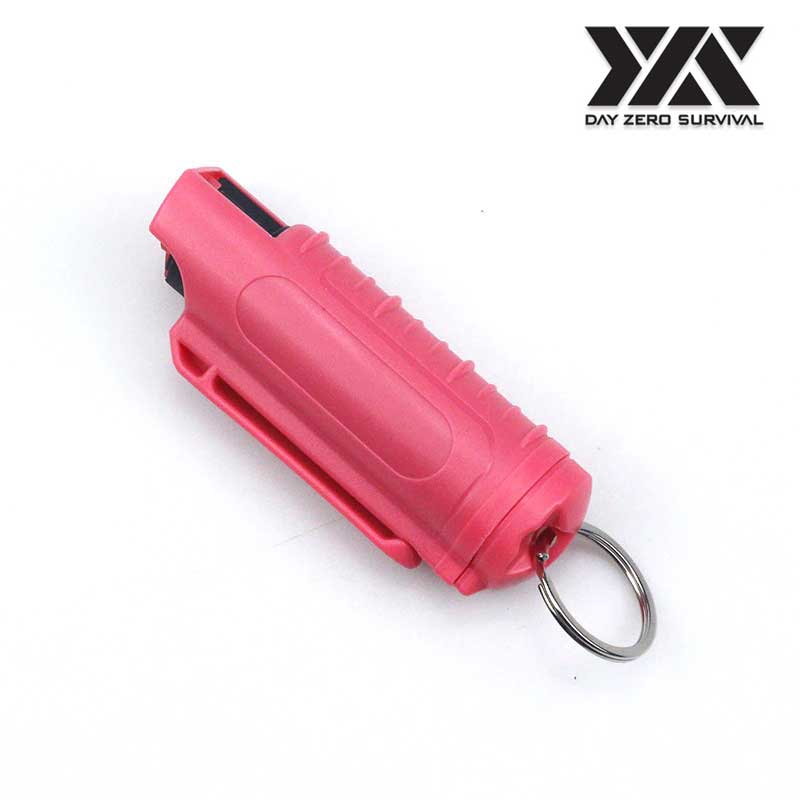 DZS Light Pink Hard Case Max Strength OC Pepper Spray Keychain With Belt Clip Collectible Weapons - Tophatter Daily Deals