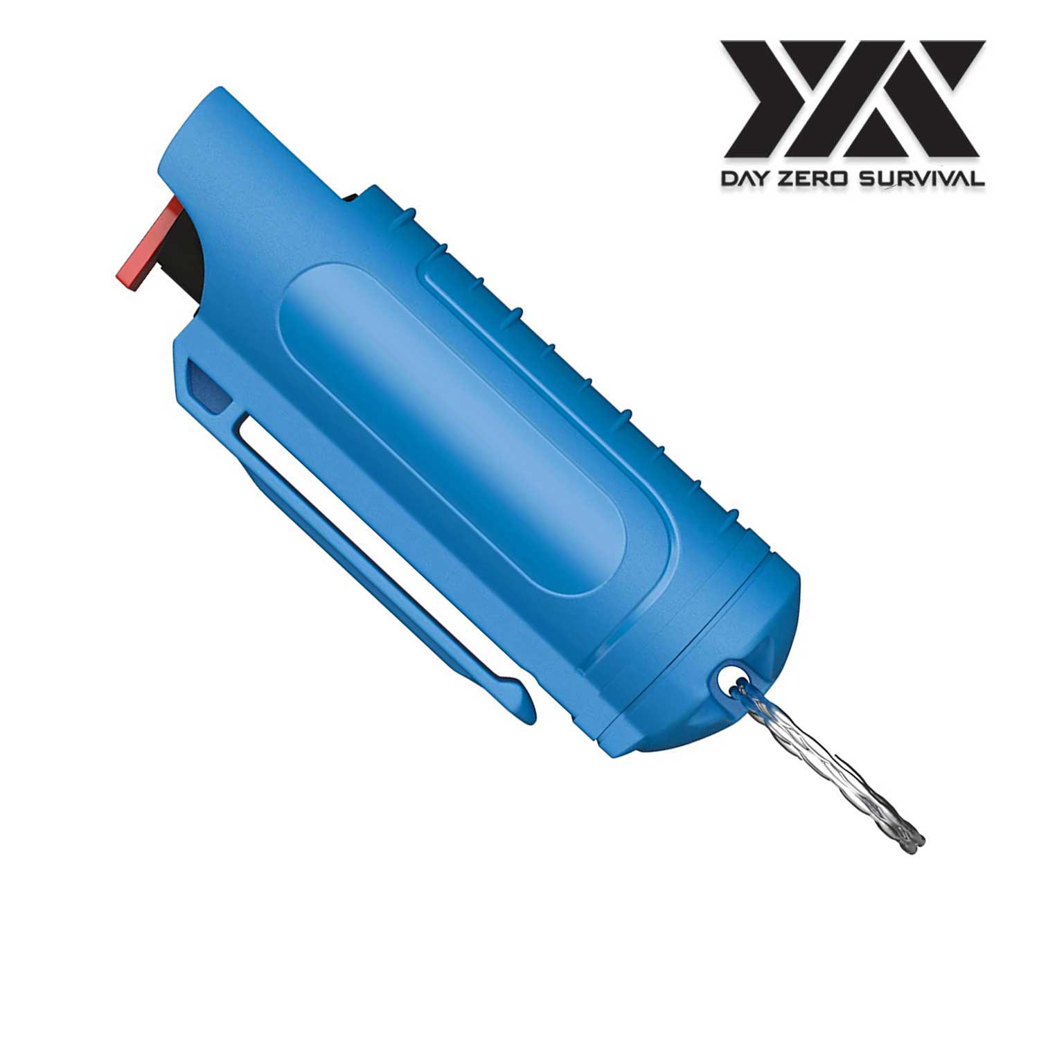 DZS Blue Hard Case Max Strength OC Pepper Spray Keychain With Belt Clip Collectible Weapons - Tophatter Daily Deals