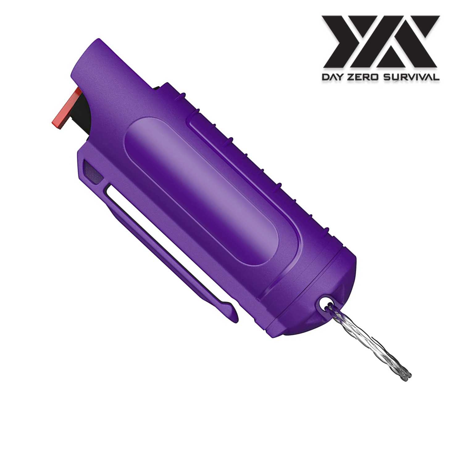 DZS Purple Hard Case Max Strength OC Pepper Spray Keychain With Belt Clip - Tophatter's Guns'N'Weapons Store Collectible Weapons - Tophatter Daily Deals