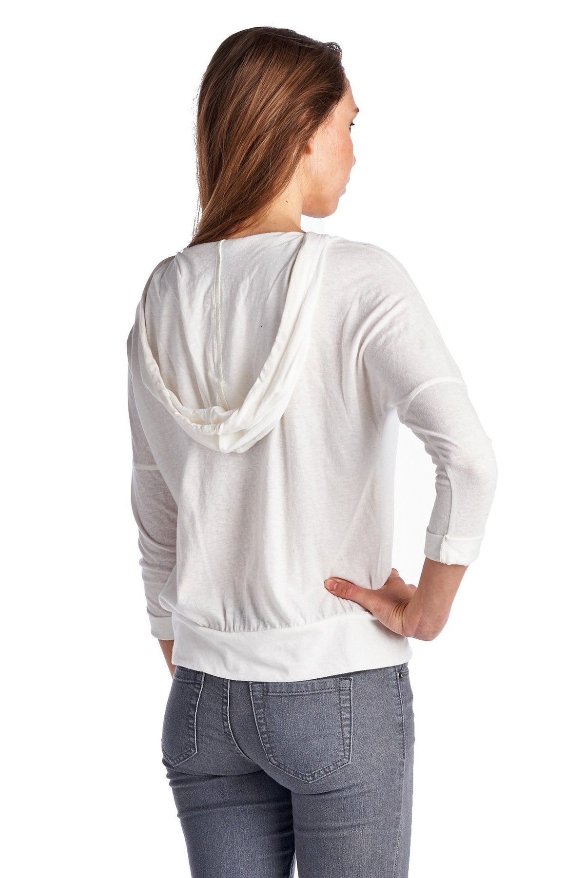 Women's Pullover Jersey Hoodie with Contrast Lace Pocket Tops - Tophatter Daily Deals
