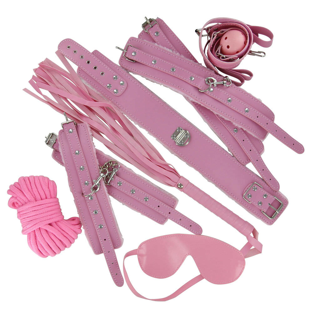 Bondage Pretty in Pink Fetish Adult Toy Set Collectible Weapons - Tophatter Daily Deals