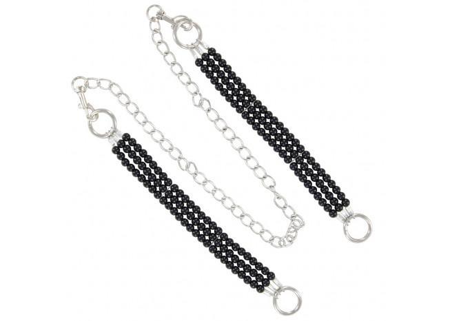 Deep Black Beaded Ankle Restraints novelty items - Tophatter Daily Deals