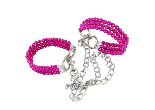 Pretty in Pink Beaded Wrist Restraints novelty items - Tophatter Daily Deals