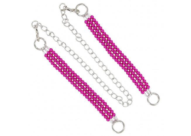 Pretty in Pink Beaded Wrist Restraints novelty items - Tophatter Daily Deals