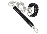 Deep Black Beaded Wrist Restraints novelty items - Tophatter Daily Deals