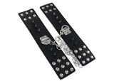 Deep Black Leather & Steel Wrist Restraints novelty items - Tophatter Daily Deals
