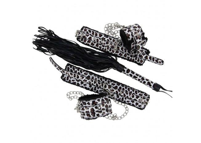 Wild Animal Print Full Restraint Set novelty items - Tophatter Daily Deals