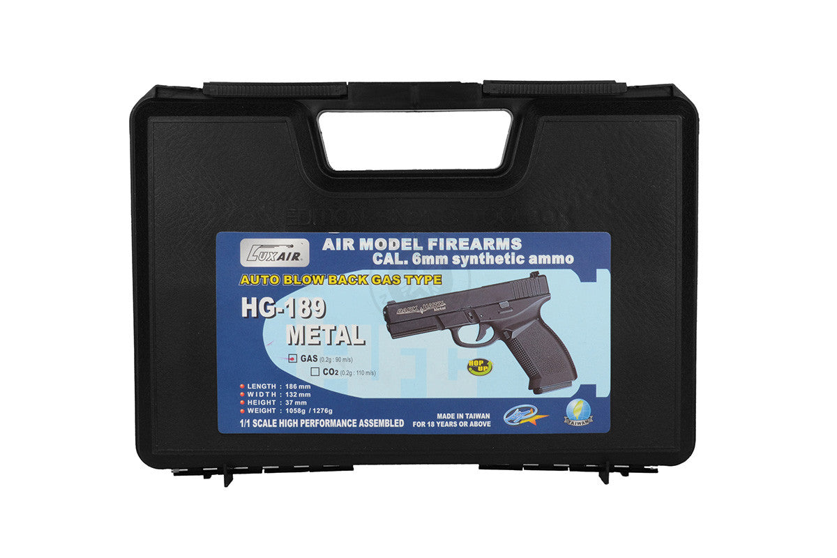 HFC Full Metal Dark Hawk Gas Blowback Airsoft Pistol W/ Gun Case - Two Tone Airsoft-Gas/C02pistol - Tophatter Daily Deals