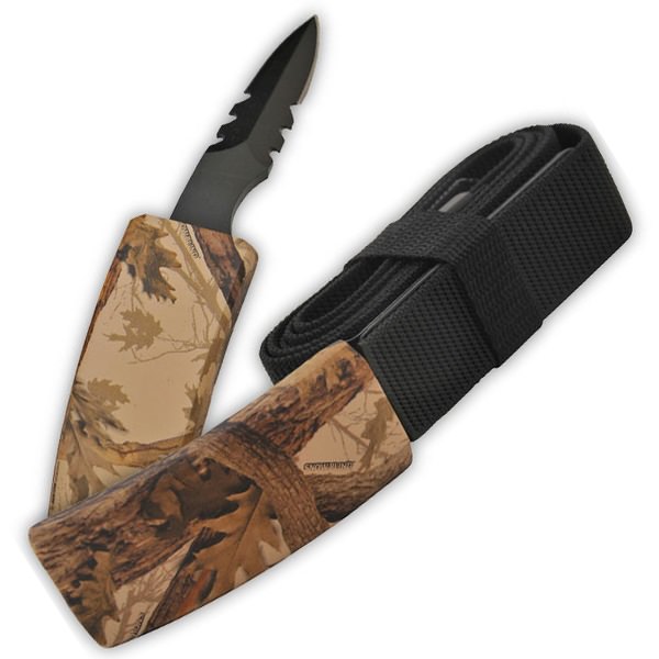 Self Defense Belt Buckle With Hidden Knife - Maple Leaf Camo - Tophatter's Army Products & Self Defense Collectible Weapons - Tophatter Daily Deals