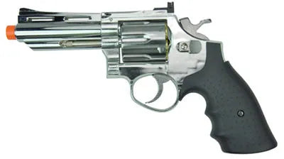 4 Inch Barrel Revolver Green Gas Airsoft Pistol Handgun Silver - Tophatter Daily Deals