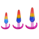 Crystal Jellies Rainbow Anal Trainer Set – Beginner Friendly Anal Plugs > Anal Range > Butt Plug Kits - Tophatter Daily Deals