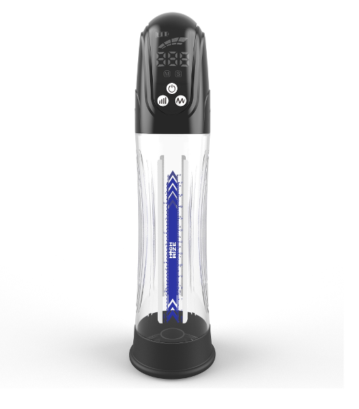 High Rize Auto Vac Pump Black and Clear 12.4 x 3.34 Inches Medical Grade Silicone and ABS Plastic > Pumps > Penis Pumps Electric - Tophatter Daily Deals
