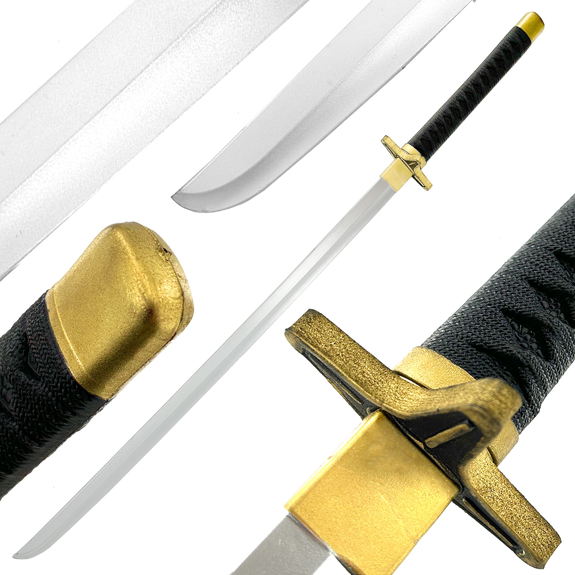 Hitsugaya Toshiro Hyorinmaru Anime Black Foam Cosplay Katana Sword swords - Tophatter Daily Deals