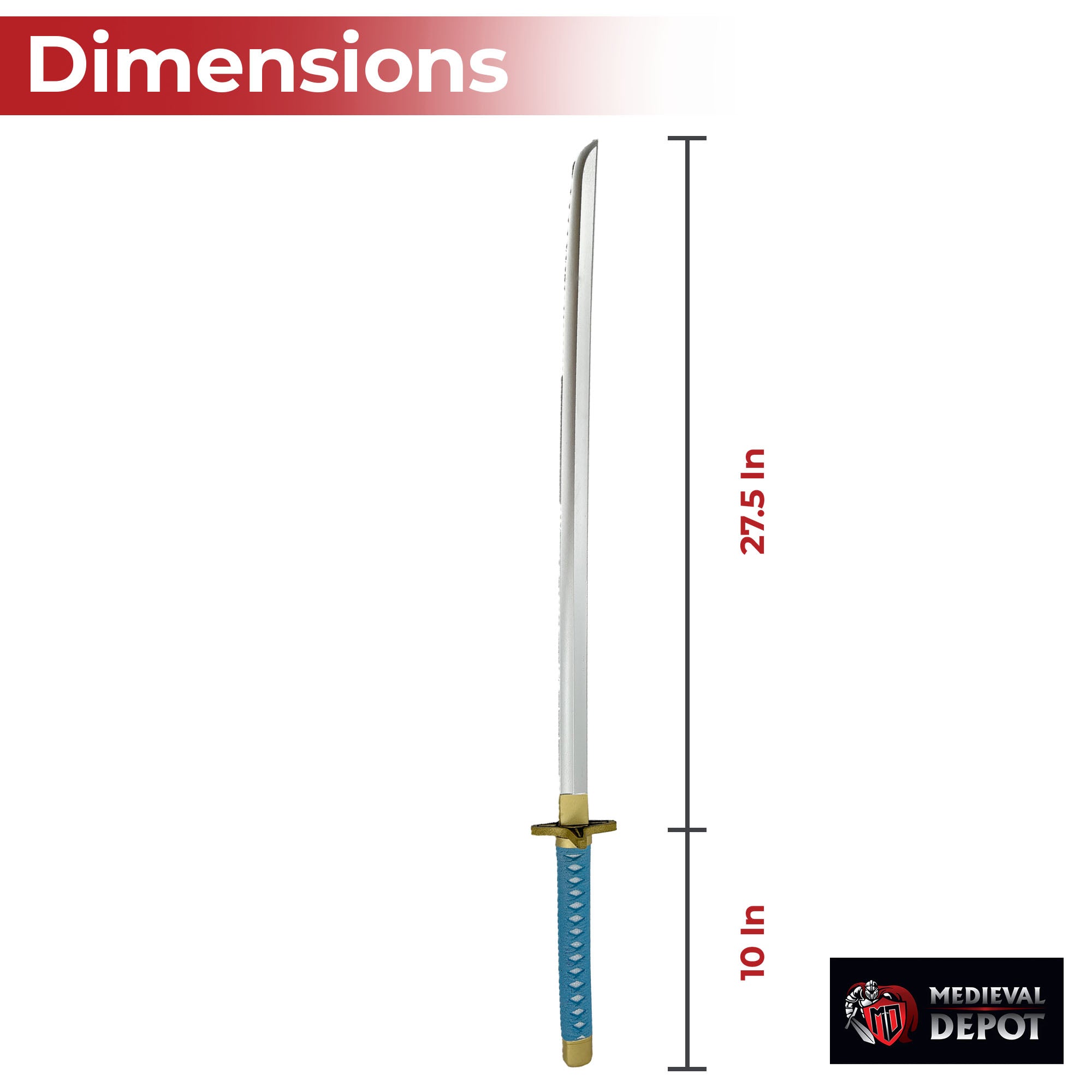 Hitsugaya Toshiro Hyorinmaru Anime Blue Foam Cosplay Katana Sword swords - Tophatter Daily Deals
