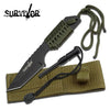 7.5" Fire Starter Hunting Camping Knife W/Flint - 5MM Thick Blade - Tophatter's Army Products & Self Defense Collectible Weapons - Tophatter Daily Deals