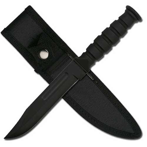 Military Combat Marine Fixed Blade Knife - TOPHATTER'S ARMORY DEALS Collectible Weapons - Tophatter Daily Deals