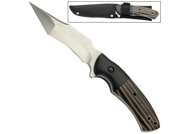 Game Warden Full Tang Fixed Blade Outdoor Hunting Knife knives - Tophatter Daily Deals
