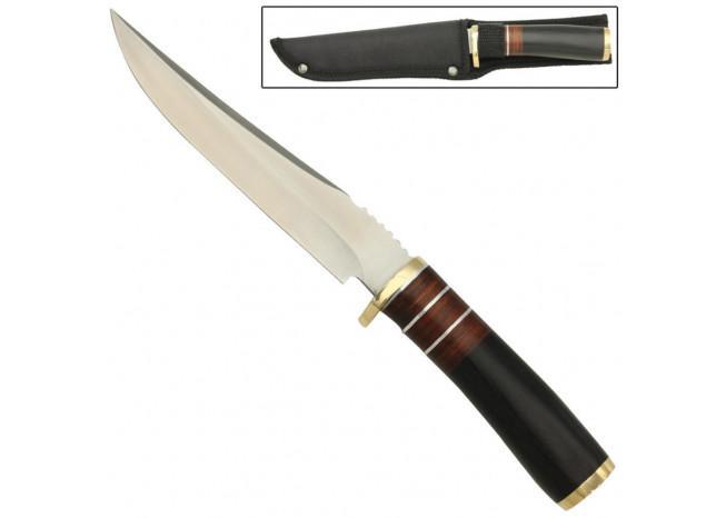 Jasper Woods Fixed Blade Skinning Wild Game Outdoor Knife knives - Tophatter Daily Deals