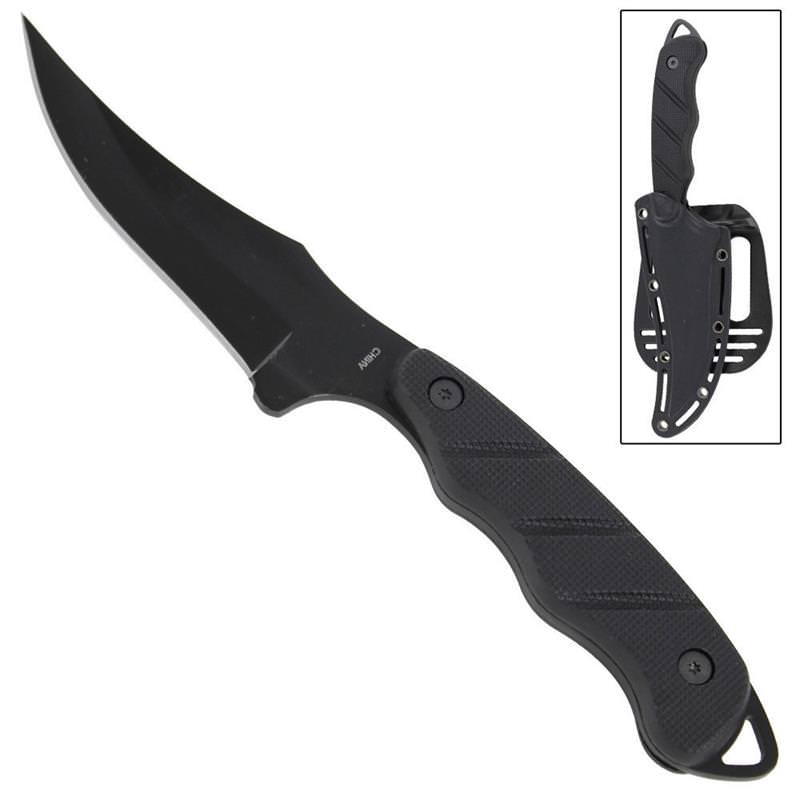 Tactical Trash Talk Skinning Knife with Paddle - Tophatter's Army Products & Self Defense Collectible Weapons - Tophatter Daily Deals