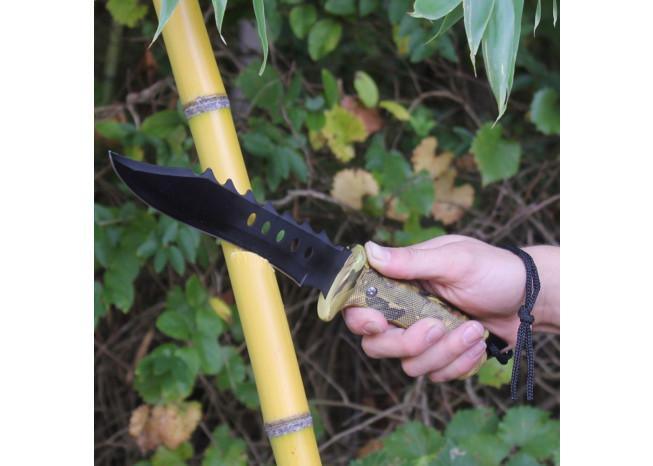 Autumn Trails Woodland Camo Hunting Knife knives - Tophatter Daily Deals