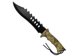 Autumn Trails Woodland Camo Hunting Knife knives - Tophatter Daily Deals