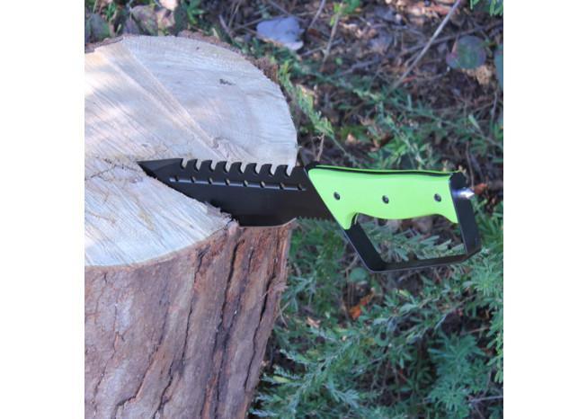 Full Tang Raving Lunatic Glass Breaker and Handguard Knife knives - Tophatter Daily Deals