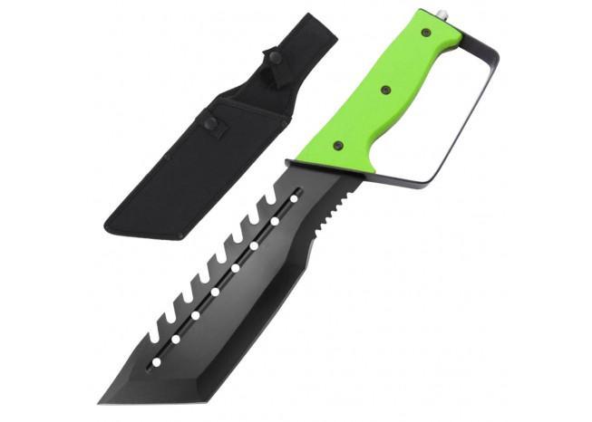 Full Tang Raving Lunatic Glass Breaker and Handguard Knife knives - Tophatter Daily Deals