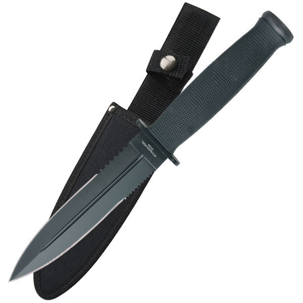 11.5" Fixed Blade Double Edge Dagger Boot Knife Collectible Weapons - Tophatter Daily Deals