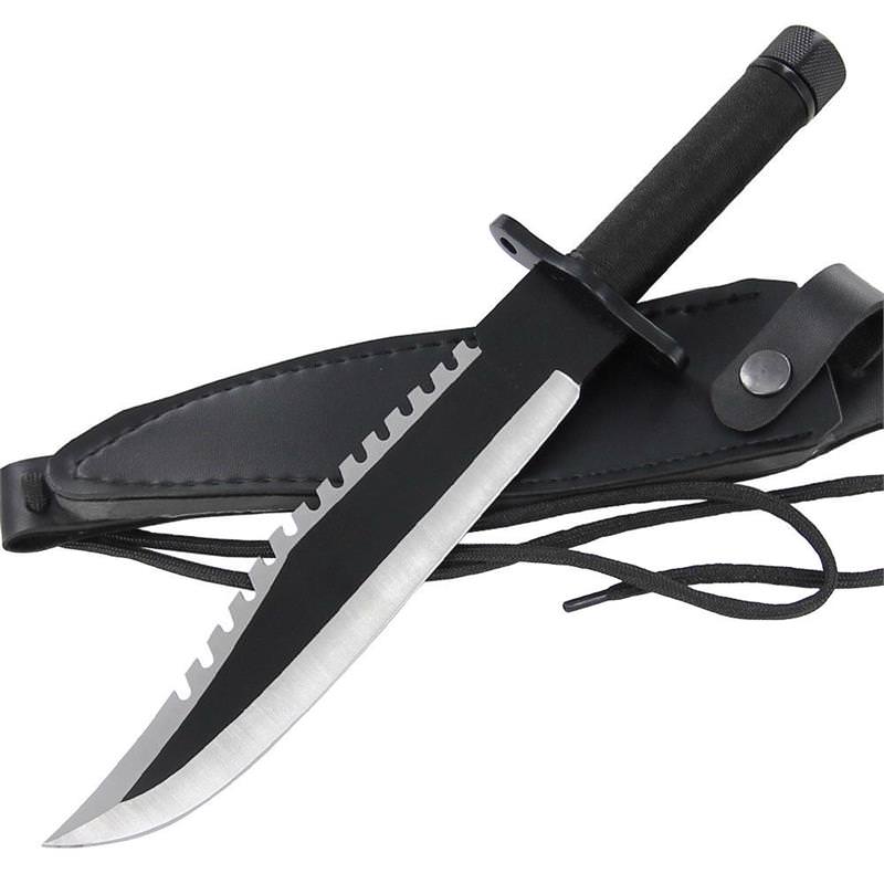 Outdoor Hunting Camping Survival Fishing Knife Collectible Weapons - Tophatter Daily Deals