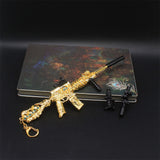 HK416 Golden Skull Miniature Metal Gun 20CM/7.9" - Tophatter Daily Deals