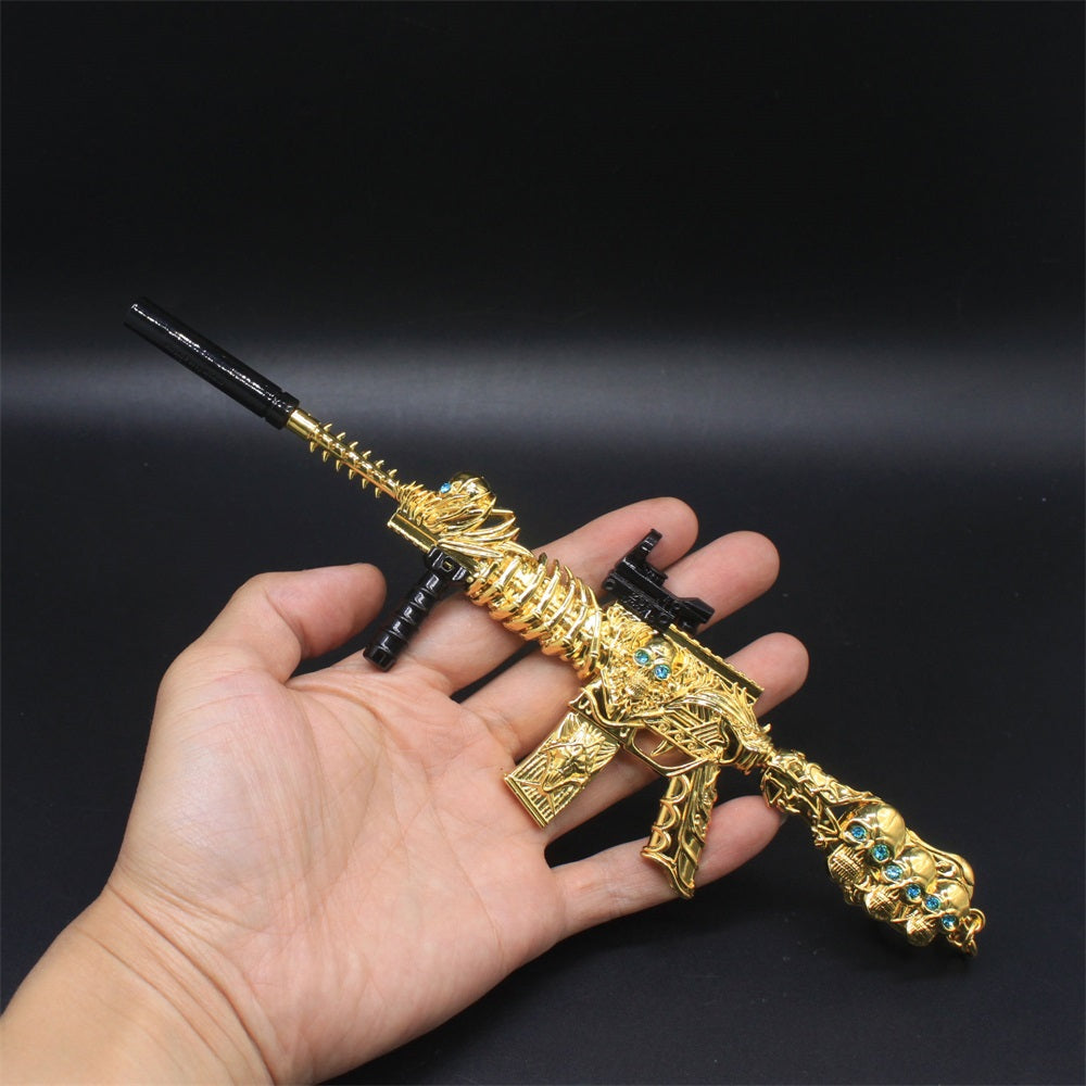 HK416 Golden Skull Miniature Metal Gun 20CM/7.9" HK416 Only - Tophatter Daily Deals