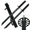 2-PC Full Tang Ninja Twin Bladed Sword With Shoulder Strap - TOPHATTER'S ARMORY DEALS Collectible Weapons - Tophatter Daily Deals