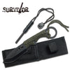 6.75" Survival Tactical Knife with Fire Starter Full Tang - TOPHATTER'S ARMORY DEALS Collectible Weapons - Tophatter Daily Deals