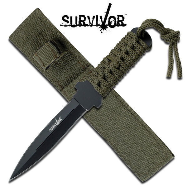 7 Inch Survivor Dagger Boot Knife Outdoor Fixed Blade - TOPHATTER'S ARMORY DEALS Collectible Weapons - Tophatter Daily Deals