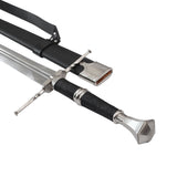 The Witcher - Deluxe Handforged Geralt's Steel Sword (Damascus, Mace Pommel) Sword - Tophatter Daily Deals