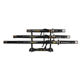 Kill Bill - Hattori Hanzo Triple Set Display Katana (Straight Blade) Sword - Tophatter Daily Deals