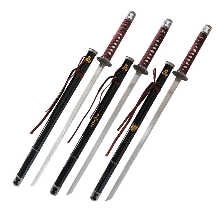 Kill Bill - Hattori Hanzo Trio Display Katana (Straight Blade) Sword - Tophatter Daily Deals
