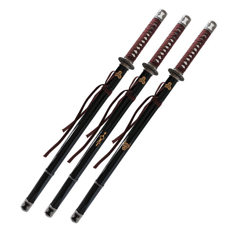 Kill Bill - Hattori Hanzo Trio Display Katana (Straight Blade) Sword - Tophatter Daily Deals